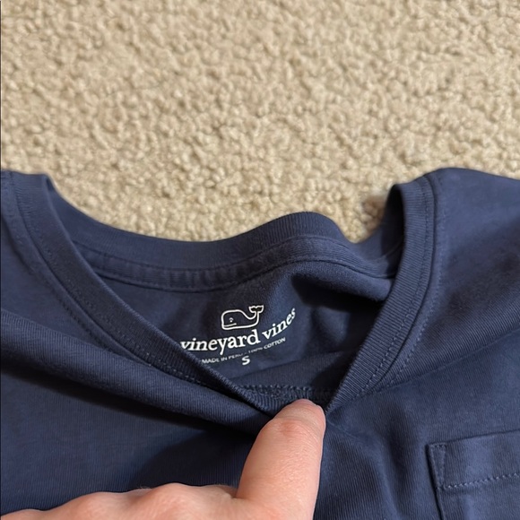 Vineyard Vines Blue Long Sleeve Tee - Picture 4 of 5